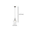 SAVANNAH Transitional 1 Light Rubbed Bronze Ceiling Mini Pendant 9’’ Wide CHL-CH2S107RB09-DP1