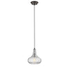 CHLOE Lighting ARIA Transitional 1 Light Rubbed Bronze Ceiling Mini Pendant 10" Wide