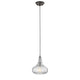 CHLOE Lighting ARIA Transitional 1 Light Rubbed Bronze Ceiling Mini Pendant 10" Wide