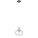HAILEY Transitional 1 Light Rubbed Bronze Ceiling Mini Pendant 11" Wide