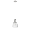 Lighting JASMINE Transitional 1 Light Brushed Nickel Mini Ceiling Pendant 7’’ Wide CHL-CH2S111BN07-DP1