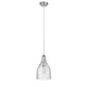 Lighting JASMINE Transitional 1 Light Brushed Nickel Mini Ceiling Pendant 7’’ Wide CHL-CH2S111BN07-DP1