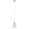 Lighting JASMINE Transitional 1 Light Brushed Nickel Mini Ceiling Pendant 7’’ Wide CHL-CH2S111BN07-DP1