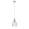 Lighting JASMINE Transitional 1 Light Brushed Nickel Mini Ceiling Pendant 7" Wide
