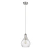 Lighting ARIEL Transitional 1 Light Brushed Nickel Mini Ceiling Pendant 9’’ Wide CHL-CH2S112BN09-DP1