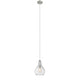 Lighting ARIEL Transitional 1 Light Brushed Nickel Mini Ceiling Pendant 9’’ Wide CHL-CH2S112BN09-DP1