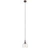 Transitional 1 Light 7.5’’ Mini Ceiling Pendant with Glass Downlight Bronze CHL-CH2S113RB08-DP1