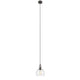 Transitional 1 Light 7.5’’ Mini Ceiling Pendant with Glass Downlight Bronze CHL-CH2S113RB08-DP1