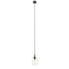 Transitional 1 Light 5.5’’ Mini Ceiling Pendant with Glass Downlight Bronze CHL-CH2S114RB06-DP1