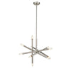 Lighting ADALYNN Transitional 10 Light Brushed Nickel Ceiling Pendant 19’’ Wide CHL-CH2S117BN19-DPX