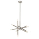 Lighting ADALYNN Transitional 10 Light Brushed Nickel Ceiling Pendant 19’’ Wide CHL-CH2S117BN19-DPX