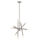 Lighting ADALYNN Transitional 10 Light Brushed Nickel Ceiling Pendant 19" Wide