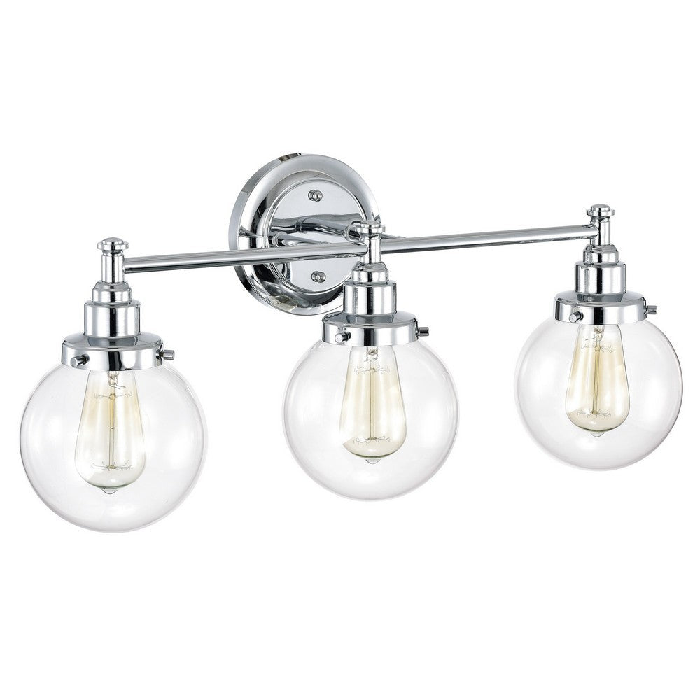 Chloe Lighting Milo Transitional 3 Light Chrome Bath Vanity Fixture 24’’ Wide CHL-CH2S118CM24-BL3