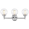Chloe Lighting Milo Transitional 3 Light Chrome Bath Vanity Fixture 24’’ Wide CHL-CH2S118CM24-BL3