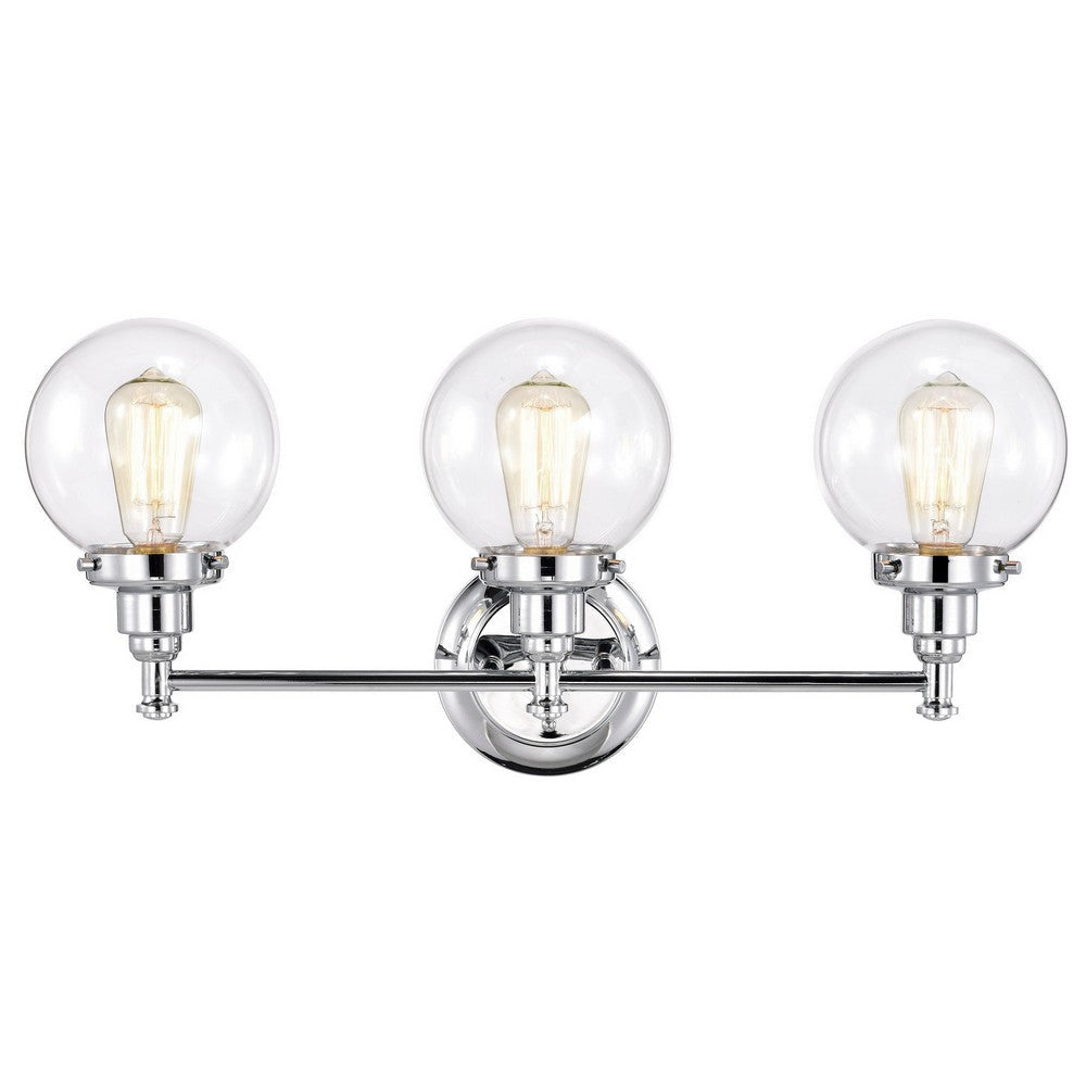 Chloe Lighting Milo Transitional 3 Light Chrome Bath Vanity Fixture 24’’ Wide CHL-CH2S118CM24-BL3