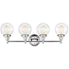 Chloe Lighting Milo Transitional 4 Light Chrome Bath Vanity Fixture 30’’ Wide CHL-CH2S118CM30-BL4
