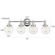 Chloe Lighting Milo Transitional 4 Light Chrome Bath Vanity Fixture 30’’ Wide CHL-CH2S118CM30-BL4