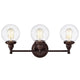 Chloe Lighting Milo Transitional 3 Light Oil Rubbed Bronze Bath Vanity Fixture 24’’ Wide CHL-CH2S118RB24-BL3