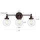 Chloe Lighting Milo Transitional 3 Light Oil Rubbed Bronze Bath Vanity Fixture 24’’ Wide CHL-CH2S118RB24-BL3
