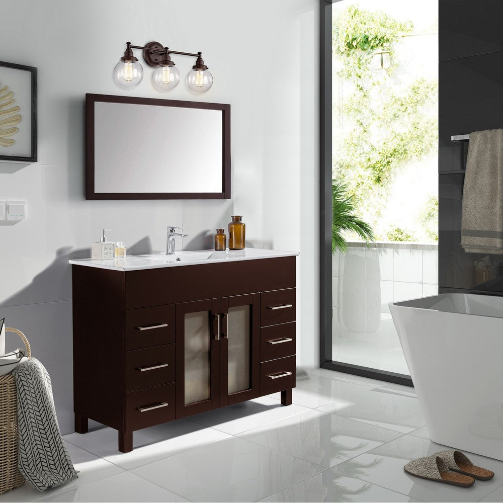 Chloe Lighting Milo Transitional 3 Light Oil Rubbed Bronze Bath Vanity Fixture 24" Wide