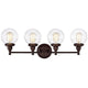 Chloe Lighting Milo Transitional 4 Light Oil Rubbed Bronze Bath Vanity Fixture 30’’ Wide CHL-CH2S118RB30-BL4