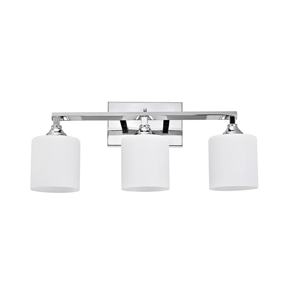 Lighting JANE Contemporary 3 Light Chrome Bath Vanity Fixture 22’’ Width CHL-CH2S121CM22-BL3