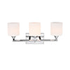 Lighting JANE Contemporary 3 Light Chrome Bath Vanity Fixture 22’’ Width CHL-CH2S121CM22-BL3