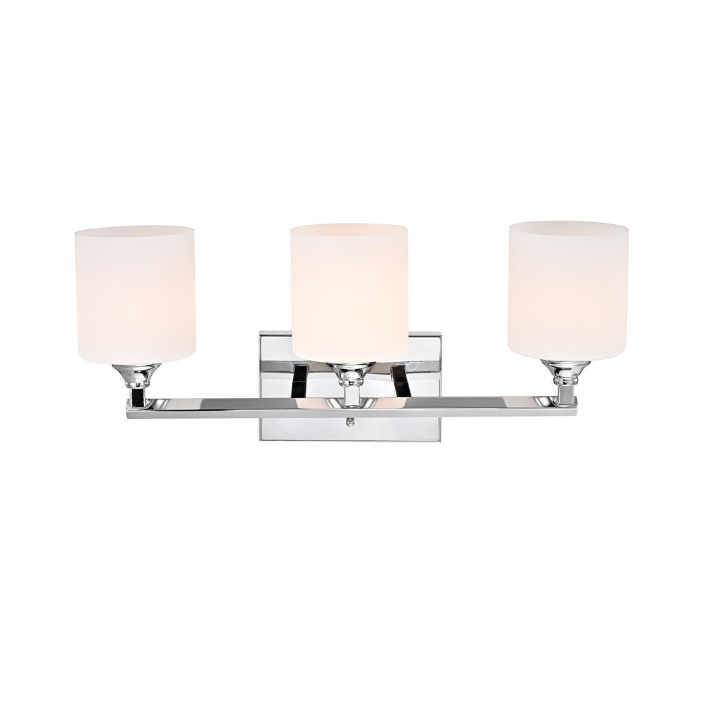 Lighting JANE Contemporary 3 Light Chrome Bath Vanity Fixture 22’’ Width CHL-CH2S121CM22-BL3
