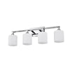 Lighting JANE Contemporary 4 Light Chrome Bath Vanity Fixture 29’’ Width CHL-CH2S121CM29-BL4