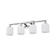 Lighting JANE Contemporary 4 Light Chrome Bath Vanity Fixture 29’’ Width CHL-CH2S121CM29-BL4