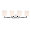 Lighting JANE Contemporary 4 Light Chrome Bath Vanity Fixture 29’’ Width CHL-CH2S121CM29-BL4