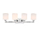 Lighting JANE Contemporary 4 Light Chrome Bath Vanity Fixture 29’’ Width CHL-CH2S121CM29-BL4