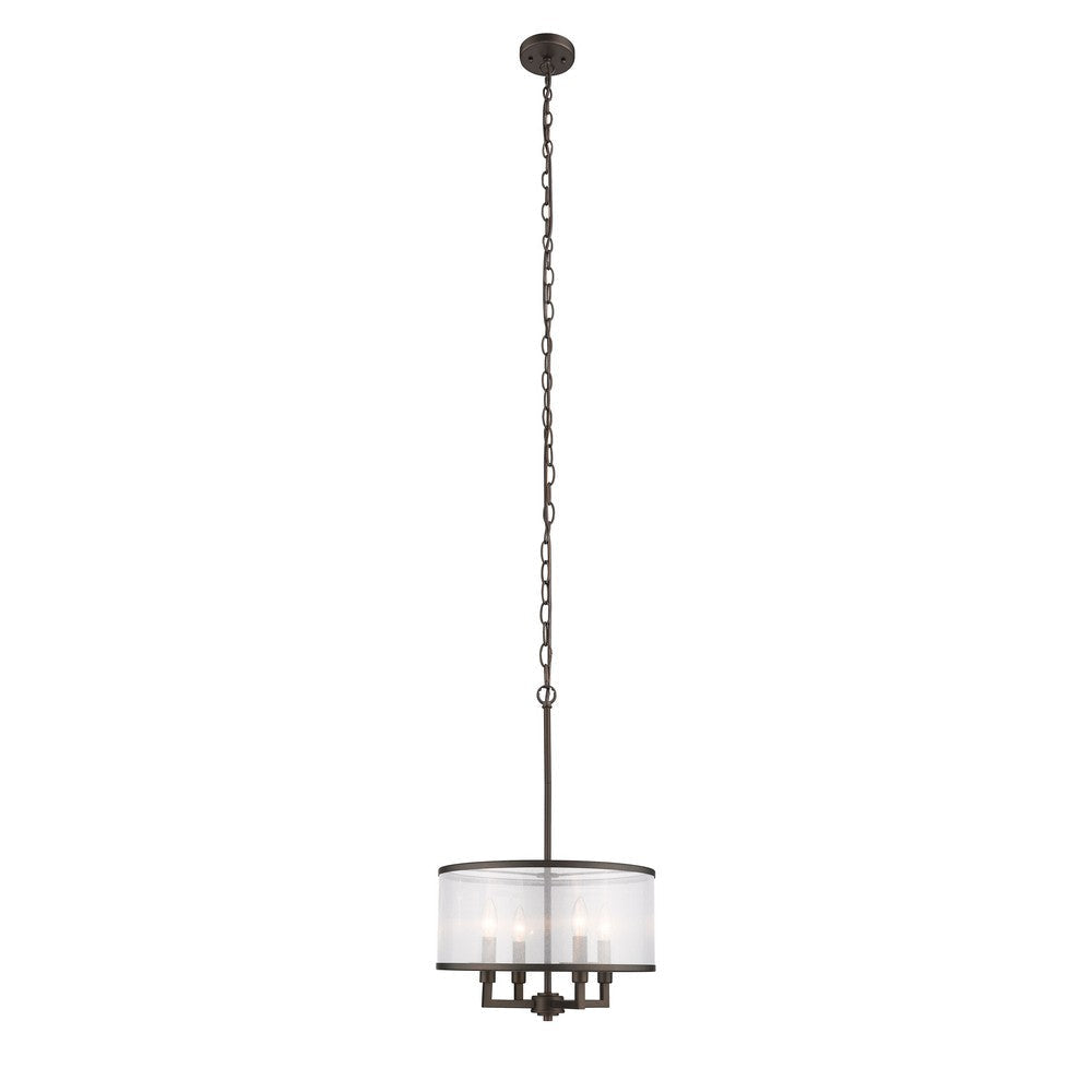 Lighting VALENTINA Transitional 4 Light Rubbed Bronze Ceiling Pendant 16’’ Wide CHL-CH2S121RB16-UP4
