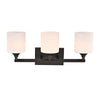 Lighting JANE Contemporary 3 Light Rubbed Bronze Bath Vanity Fixture 22’’ Width CHL-CH2S121RB22-BL3