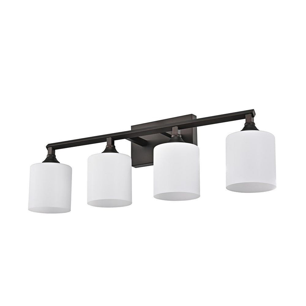 Lighting JANE Contemporary 4 Light Rubbed Bronze Bath Vanity Fixture 29’’ Width CHL-CH2S121RB29-BL4