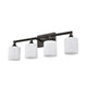 Lighting JANE Contemporary 4 Light Rubbed Bronze Bath Vanity Fixture 29’’ Width CHL-CH2S121RB29-BL4
