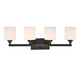 Lighting JANE Contemporary 4 Light Rubbed Bronze Bath Vanity Fixture 29’’ Width CHL-CH2S121RB29-BL4