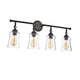 Lighting CHERYL Contemporary 4 Light Rubbed Bronze Bath Vanity Fixture 30’’ Width CHL-CH2S122RB30-BL4
