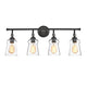 Lighting CHERYL Contemporary 4 Light Rubbed Bronze Bath Vanity Fixture 30’’ Width CHL-CH2S122RB30-BL4