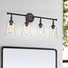 Lighting CHERYL Contemporary 4 Light Rubbed Bronze Bath Vanity Fixture 30" Width