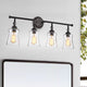 Lighting CHERYL Contemporary 4 Light Rubbed Bronze Bath Vanity Fixture 30" Width