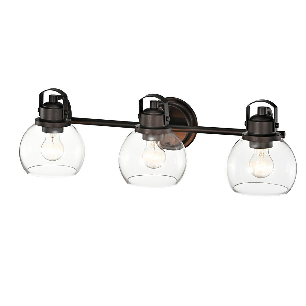 Lighting JANICE Contemporary 3 Light Rubbed Bronze Bath Vanity Fixture 26" Width