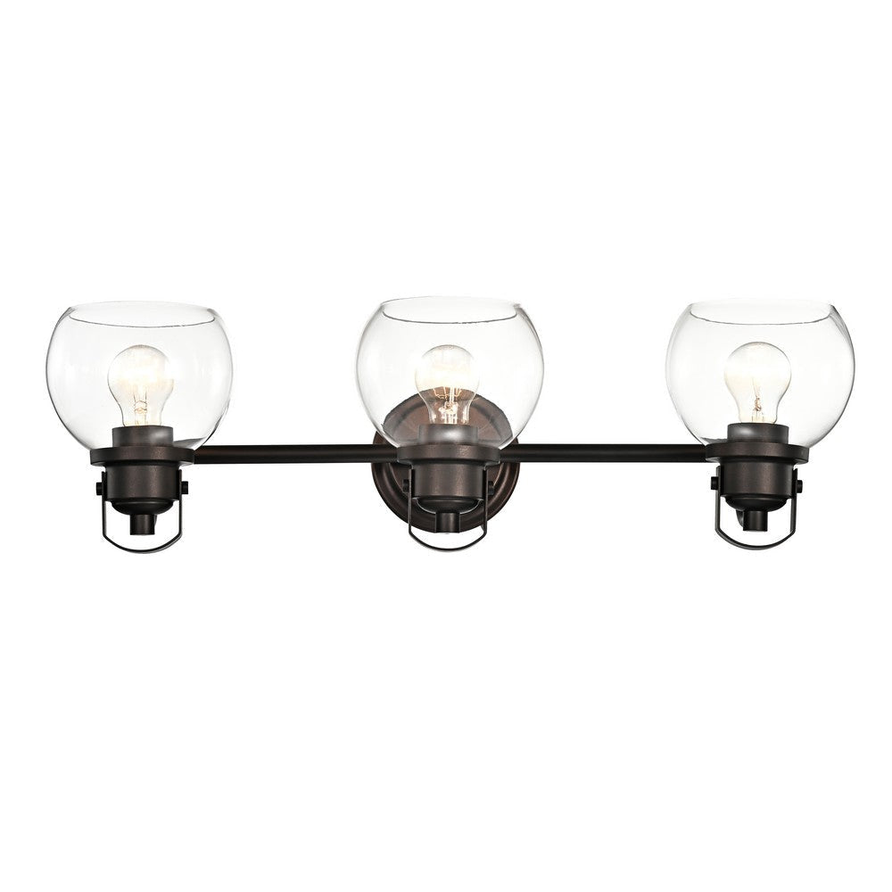 Lighting JANICE Contemporary 3 Light Rubbed Bronze Bath Vanity Fixture 26’’ Width CHL-CH2S123RB26-BL3