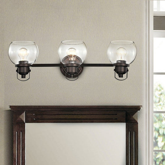 Lighting JANICE Contemporary 3 Light Rubbed Bronze Bath Vanity Fixture 26" Width