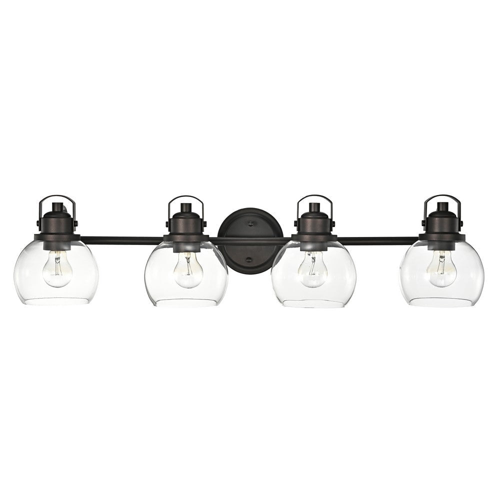 Lighting JANICE Contemporary 4 Light Rubbed Bronze Bath Vanity Fixture 34’’ Width CHL-CH2S123RB34-BL4