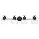 Lighting JANICE Contemporary 4 Light Rubbed Bronze Bath Vanity Fixture 34’’ Width CHL-CH2S123RB34-BL4