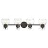 Lighting JANICE Contemporary 4 Light Rubbed Bronze Bath Vanity Fixture 34’’ Width CHL-CH2S123RB34-BL4