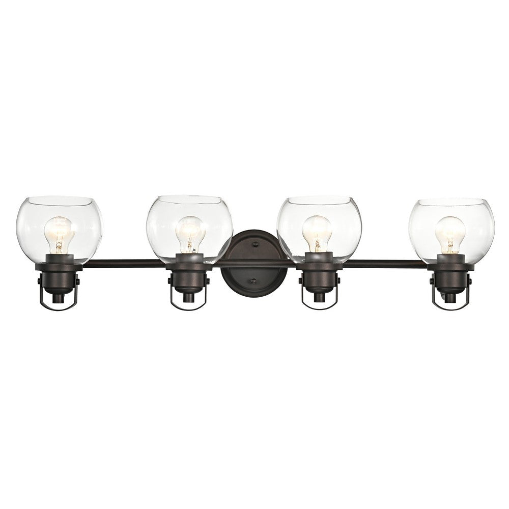 Lighting JANICE Contemporary 4 Light Rubbed Bronze Bath Vanity Fixture 34’’ Width CHL-CH2S123RB34-BL4
