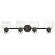 Lighting JANICE Contemporary 4 Light Rubbed Bronze Bath Vanity Fixture 34’’ Width CHL-CH2S123RB34-BL4