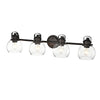 Lighting JANICE Contemporary 4 Light Rubbed Bronze Bath Vanity Fixture 34" Width